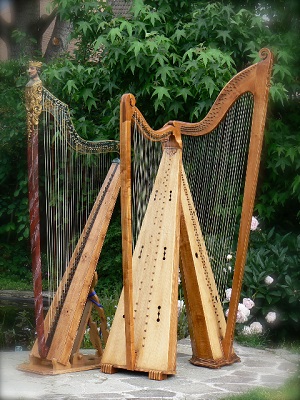 Mittelalter Harfe