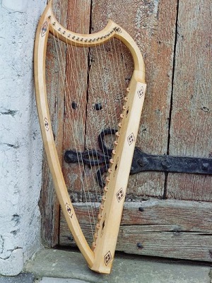 Mittelalter Harfe